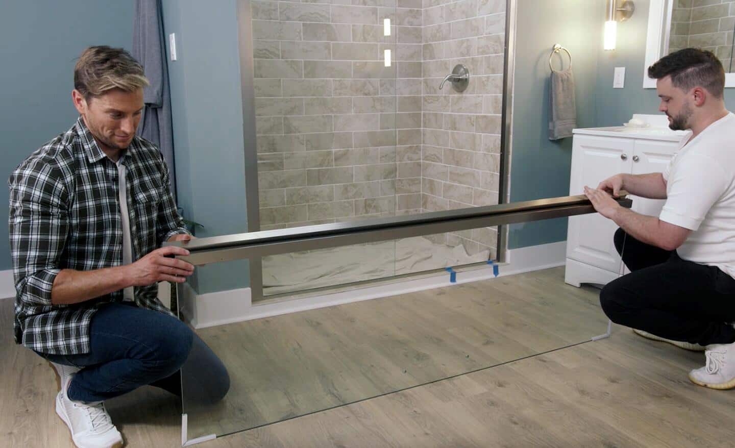 How To Install a Pivot Shower Door - The Home Depot